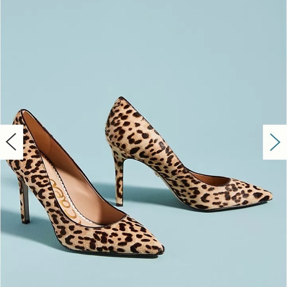 Anthropologie Sam Edelman Hazel Leopard-Printed Heels